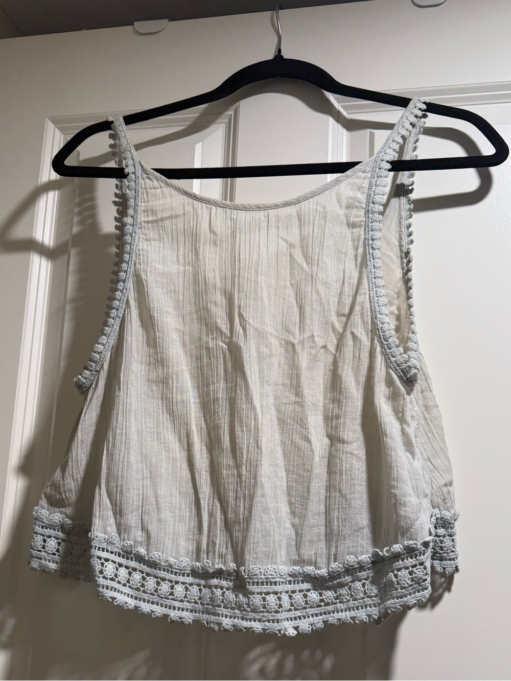 TNA Light Blue/Gray Ribbed Tank Top